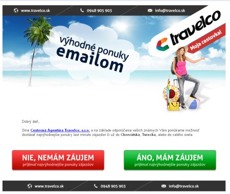 Travelco spam