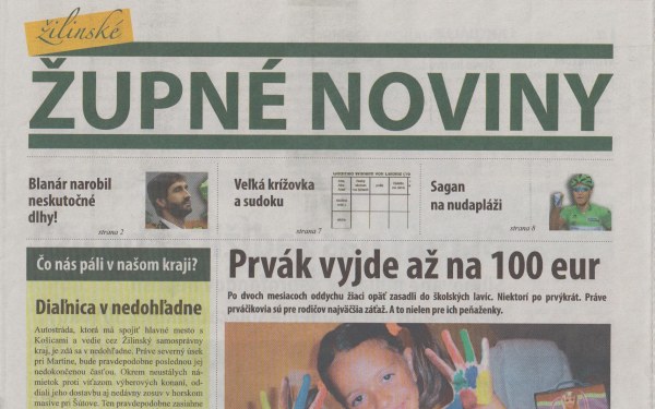 Župné noviny ŽSK - podvod