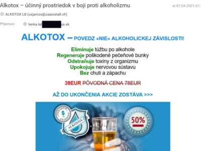 Alkotox email spam