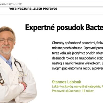 BacteOFF a iné prípravky proti parazitom a podvodní lekári