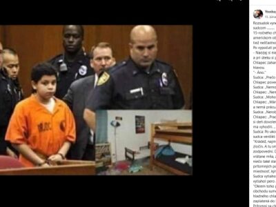 Chlapec odsúdený za krádež, pritom za vraždu