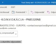 Falošný email podvod EUROPOL