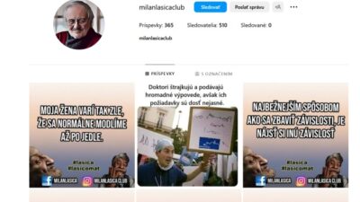 Milan Lasica falošný profil na instagrame