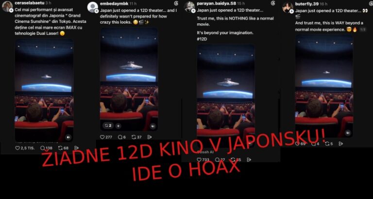 Hoax: v Japonsku žiadne 12D kino neotvorili, ide o generované video
